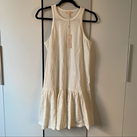 Rebecca Taylor Embroidered Jersey Dress - Picture 5 of 6